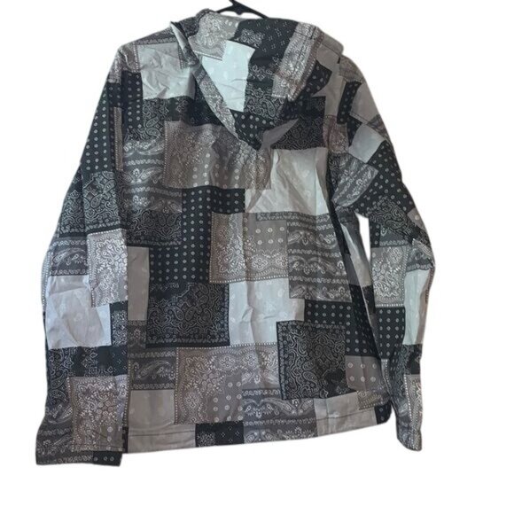 Original Use Patchwork Hooded Jacket M - Picture 6 of 8